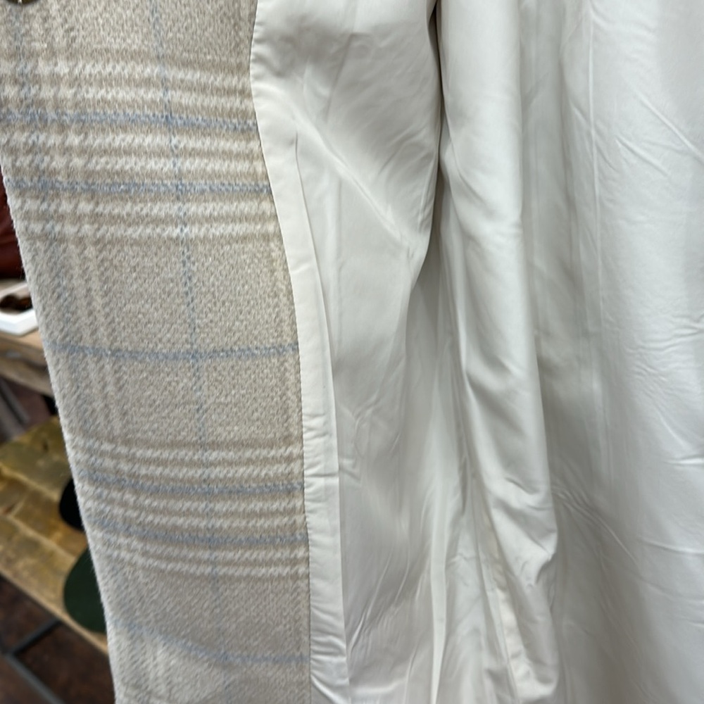 NEW Rylee + Cru Plaid Wool long coat - Picture 6 of 6